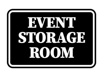Signs ByLITA Classic Framed Event Storage Room Door or Wall Sign Easy Installation | Office And Shop Decor | Bars And Restaurants